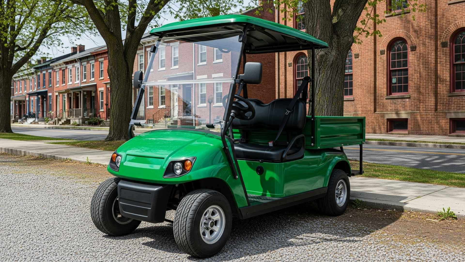 Utility 2 Seater Street Legal Electric Golf Cart Rental in Williamstown PA
