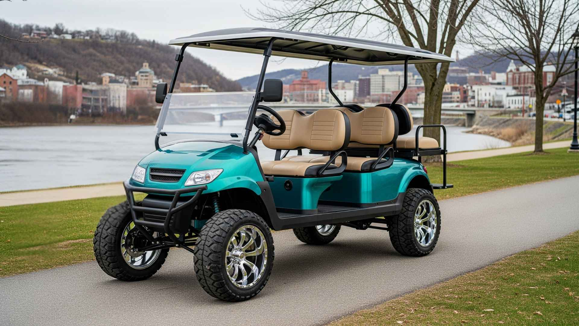 6 Seater Street Legal Electric Golf Cart Rental in Wilkes-Barre PA